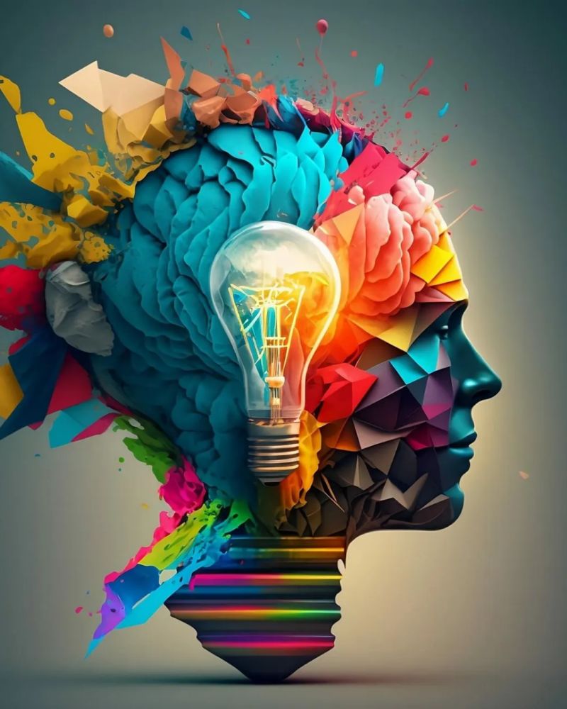 Person looking thoughtfully at AI